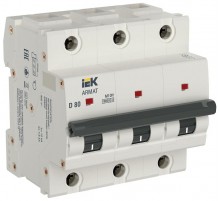 Автоматический выключатель трехполюсный M10H 3P D 80A ARMAT  AR-M10H-3-D080  IEK