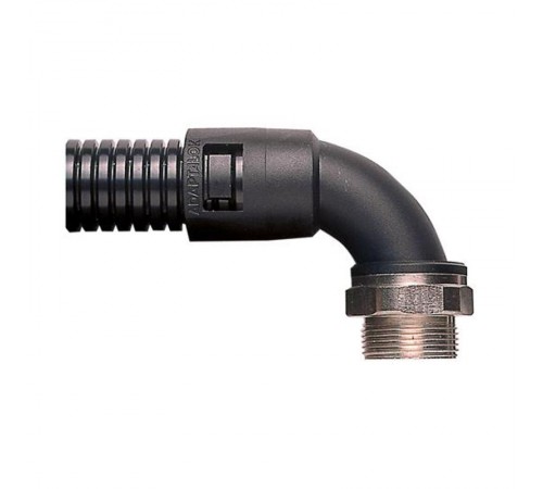 Фитинг AL54/M50/CS90/GR, 90° поворотный, полиамид 66/никел.латунь, серый, резьба M50, d54, 2 шт. в пачке  7TCA296000R1224  ABB