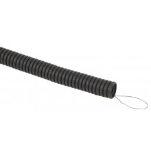 Труба гофрированная FRHF ЭРА GOFR-25-75-FRHF черная безгалогенная трудногорючая d25 с зондом 75м  Б0068908  ЭРА