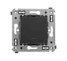 Кнопка одноклавишная в стену, "Avanti", "Черный матовый"  4412153  DKC