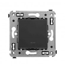 Кнопка одноклавишная в стену, "Avanti", "Черный матовый"  4412153  DKC