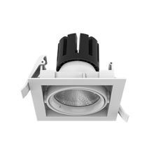 Cветильник светодиодный DL-TETRIS поворотный 35° 165*165*140mm 40W 3000K IP20 DALI  V1-R0-00424-10D01-2004030  VARTON