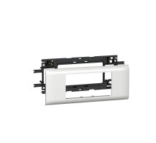 Суппорт-рамка Mosaic 4 модуля для кабель-канала DLP с крышкой 65 мм (105х50, 80х50, 150х50, 80х35 и т.п.)  010954  Legrand