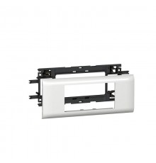 Суппорт-рамка Mosaic 4 модуля для кабель-канала DLP с крышкой 65 мм (105х50, 80х50, 150х50, 80х35 и т.п.)  010954  Legrand