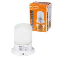 Светильник для бань и саун  НПБ 400 60Вт ЛН E27 IP54 настенно-потолочный белый  SQ0303-0048  TDM