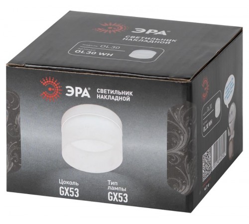 Светильник настенно-потолочный спот OL30 WH GX53 белый  Б0056359  ЭРА