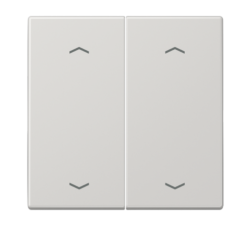 Клавиши для сдвоенной кнопки BCU; светло-серые LS995MPLG Jung