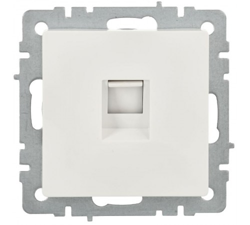 BRITE Розетка компьютерная RJ45 кат.5E РК10-БрБ белый  BR-K10-1-K01-PRO  IEK