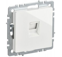 BRITE Розетка компьютерная RJ45 кат.5E РК10-БрБ белый  BR-K10-1-K01-PRO  IEK