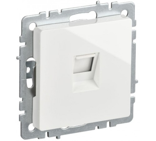BRITE Розетка компьютерная RJ45 кат.5E РК10-БрБ белый  BR-K10-1-K01-PRO  IEK