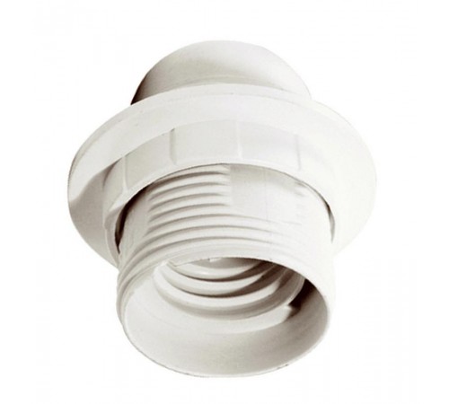 Патрон с кольцом пластик Е27 белый (50 шт), стикер на изделии Ппл27-04-К12  EPP11-04-01-K01  IEK