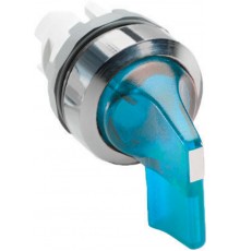 Переключатель M3SS5-21L (длинная ручка) синий 3-хпозиционный с п одсветкой (только корпус) с возвратом в среднее положение  1SFA611214R2104  ABB