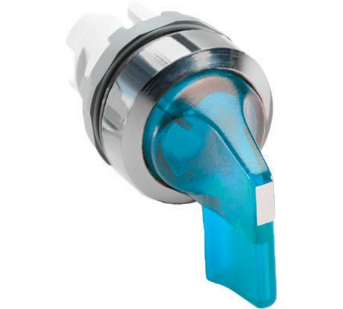 Переключатель M2SS5-21L (длинная ручка) синий 2-х позиционный с подсветкой (только корпус) 90# с фиксацией  1SFA611204R2104  ABB
