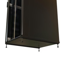 WR-TT-4288-AS-RAL9004 Шкаф напол. 19-дюйм., 42U, 2055x800х800 мм, перед. стек. дверь со стал. перф. боков., зад. дверь сплош.,  520218  WRLine