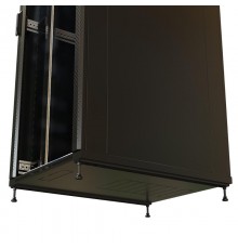 WR-TT-4281-AS-RAL9004 Шкаф напол. 19-дюйм., 42U, 2055x800х1000 мм, перед. стек. дверь со стал. перф. боков., зад. дверь сплош.,  520220  WRLine