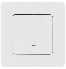 Inspiria Белый Переключатель проходной 1-клавишный с подсветкой С/У без рамки  673660  Legrand