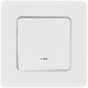 Inspiria Белый Переключатель проходной 1-клавишный с подсветкой С/У без рамки  673660  Legrand