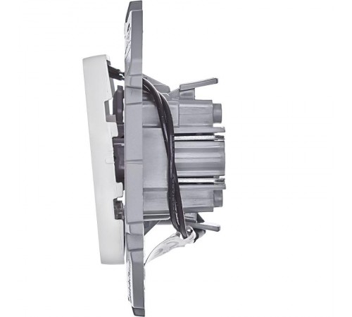 Inspiria Белый Переключатель проходной 1-клавишный с подсветкой С/У без рамки  673660  Legrand