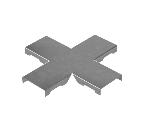 Крышка Х-разветвителя прямого 50 мм "ПЛЮС"  KPXDplus50  КМ - профиль