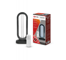 Светильник бактерицидный ультрафиолетовый с озонированием настольный БС Т30B 30Вт 230В с пультом ДУ черный  4690612034478  IN HOME