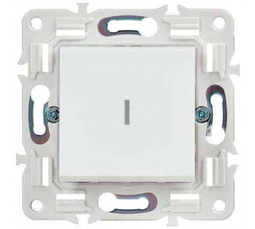 SKANDY Выключатель 1-клавишный проходной с индикацией 10А SK-V08W арктический белый  SK-V12-1-10-K01  IEK