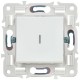 SKANDY Выключатель 1-клавишный проходной с индикацией 10А SK-V08W арктический белый  SK-V12-1-10-K01  IEK