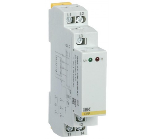 Реле фаз ORF 03. 3ф 220-460 В AC  ORF-03-220-460VAC  IEK