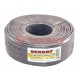 Кабель RG-58 A/U (50 Ом), Cu/Al/Cu 64 % (бухта 100 м) серый   01-2002  REXANT