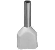 Наконечник 61 037 NET-E2-0.5-8-B50 НШВИ2, бел.2 провода (50шт/упак) 61037 Navigator