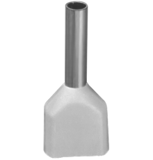 Наконечник 61 037 NET-E2-0.5-8-B50 НШВИ2, бел.2 провода (50шт/упак) 61037 Navigator