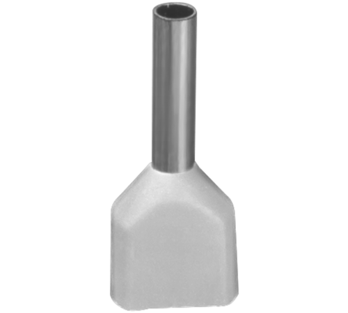 Наконечник 61 037 NET-E2-0.5-8-B50 НШВИ2, бел.2 провода (50шт/упак) 61037 Navigator