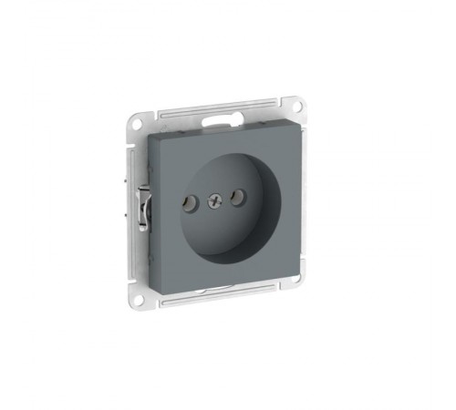AtlasDesign Грифель Розетка без заземления без шторок, 16А, механизм, быстрозажимные клеммы  ATN000741S  SE