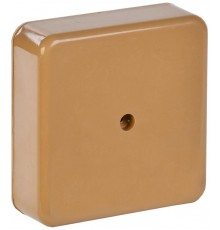 Коробка распределительная КМ41212-03 для о/п 79х79х23 мм светлое дерево (6 клемм 6мм2)  UKO10-075-075-020-K21  IEK