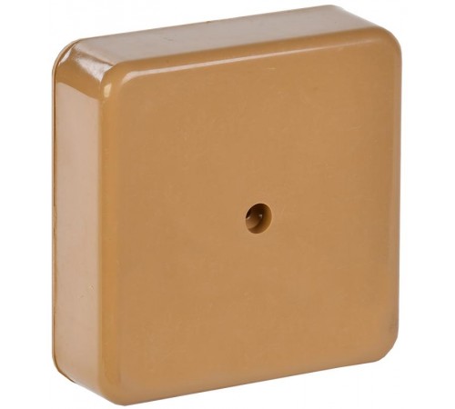 Коробка распределительная КМ41212-03 для о/п 79х79х23 мм светлое дерево (6 клемм 6мм2)  UKO10-075-075-020-K21  IEK