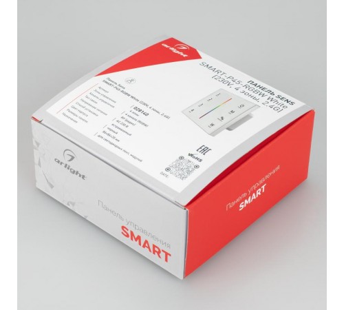 Панель Sens SMART-P45-RGBW White (230V, 4 зоны, 2.4G)  028140  Arlight