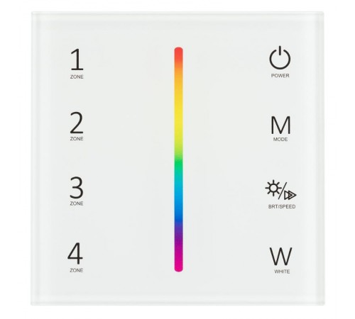 Панель Sens SMART-P45-RGBW White (230V, 4 зоны, 2.4G)  028140  Arlight