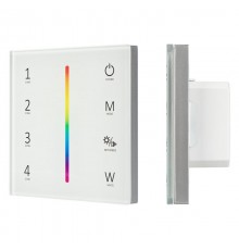 Панель Sens SMART-P45-RGBW White (230V, 4 зоны, 2.4G)  028140  Arlight