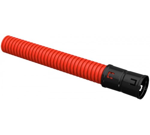 Труба гофр. двустенная ПНД d=40мм красная (100м)  CTG12-040-K04-100-R  IEK