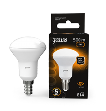 Лампа светодиодная LED 6Вт E14 220В 2700К Reflector R50  106001106  Gauss