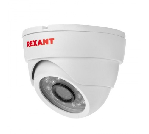 Купольная камера AHD 2.0 Мп Full HD 1920x1080 (1080P), объектив 2.8 мм, ИК до 30 м  45-0138  Rexant