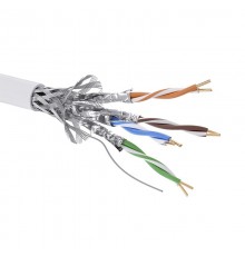 Кабель CAT 6, S/FTP, нг(А)-HF, бухта 305м, белый  RN6SFA01WH  DKC