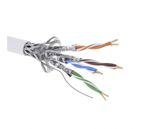 Кабель CAT 6, S/FTP, нг(А)-HF, бухта 305м, белый  RN6SFA01WH  DKC