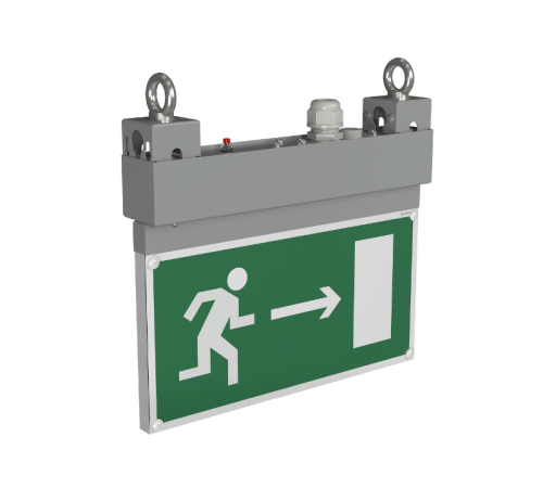 Указатель аварийный светодиодный BS-NEXTRINO-73-S1-INEXI3 Gray 6,3Вт 3ч IP40 постоянный накладной  a15513  Белый свет