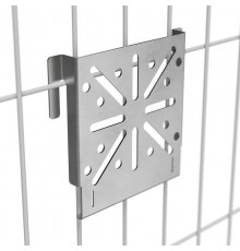 Монтажная пластина на 3Д-забор для крепления ЭМК AISI 304  PR80.08125  Промрукав