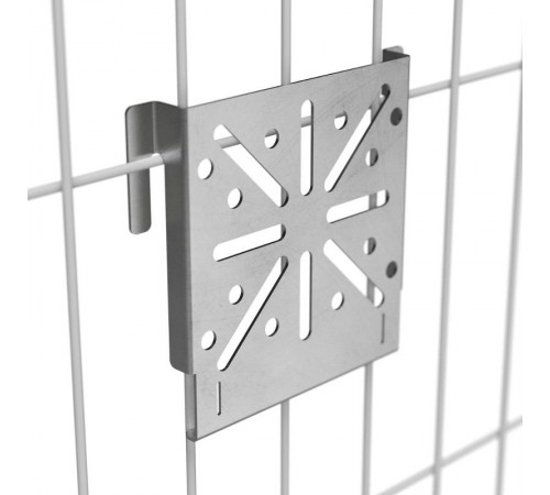 Монтажная пластина на 3Д-забор для крепления ЭМК AISI 304  PR80.08125  Промрукав
