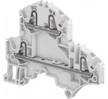 Клемма втычная ZK2,5-D2-BL - 2 уровня - синяя, 2,5 мм?, 4 зажима  1SNK705220R0000  TE