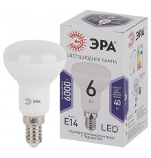 Лампа светодиодная LED R50-6W-860-E14 (диод, рефлектор, 6Вт, холод, E14), (10/100/3600) Б0048023  ЭРА