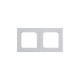 ABB Levit Серый / белый Рамка 2-ая  3901H-A05020 16W  2CHH015020A6016  ABB