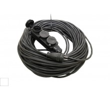 Удлинитель-шнур силовой каучук УШз16-103 IP44 3 гнезда с/з, 30м КГ 3х1,5  SQ1302-0348  TDM