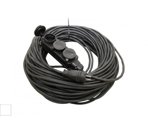 Удлинитель-шнур силовой каучук УШз16-103 IP44 3 гнезда с/з, 30м КГ 3х1,5  SQ1302-0348  TDM